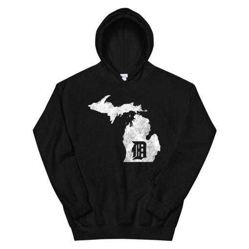 Detroit Michigan Motor City Midwest D Mitten Hoodie AA