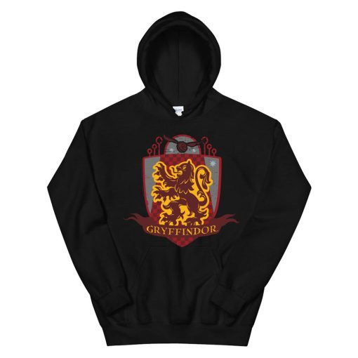 Harry Potter Gryffindor Quidditch Shield Logo Hoodie AA