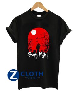 Scary Night Halloween T Shirt AA