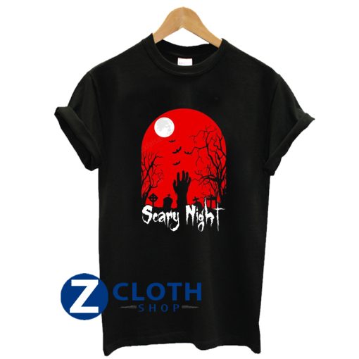 Scary Night Halloween T Shirt AA