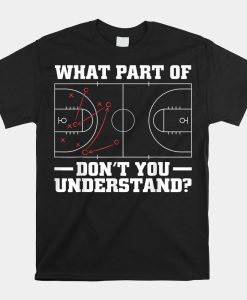 Funny Basketball Coach Tactic Diagram Board Shirt