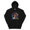 I Am Black Woman Beautiful Unapologetic Queen Afro Word Art Hoodie AA