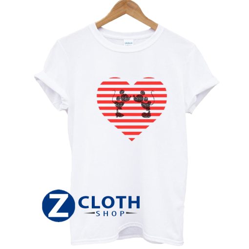 Striped Heart T-Shirt AA