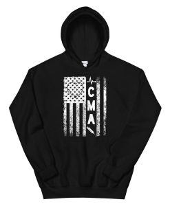 Certified Medical Assistant Flag Cma Medical Novelty Hoodie AA