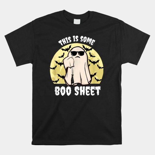 This Is Some Boo Sheet Halloween Ghost No Time To Boo Sheet Shirt