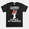 Climbing Cute Alpaca Rock Climber Shirt