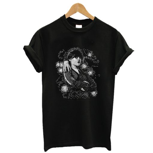 Wednesday Van Goth Noir Girls Shirt AA