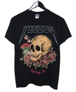 Yeezus 2014 Skull & Roses Australian Tour Shirt MEDIUM AA