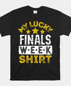 My Lucky Finals Week Shirt College Survival Kit Student Shirt