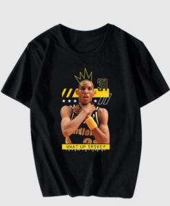 New Reggie Miller Choke What’s Up Spike American Basketball T Shirt AA