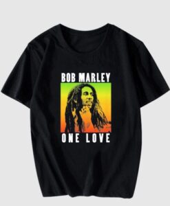 Posters Bob Marley One Love Gradient T Shirt AA