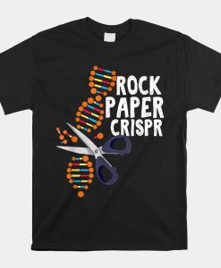 Rock Paper Crispr Dna Biologist Genetic Engineering Science Shirt