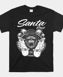 Santa Cruz Skateboard Shirt Palm Tree Street Wear Shirt