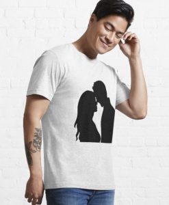 couple in love silhouette T-shirt AA