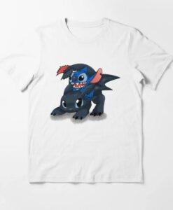 StitchToothless Crossover Design T-Shirt AA