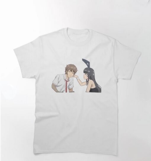 Rascal Does Not Dream Of Bunny Girl-Mai and Sakuta T-Shirt thd